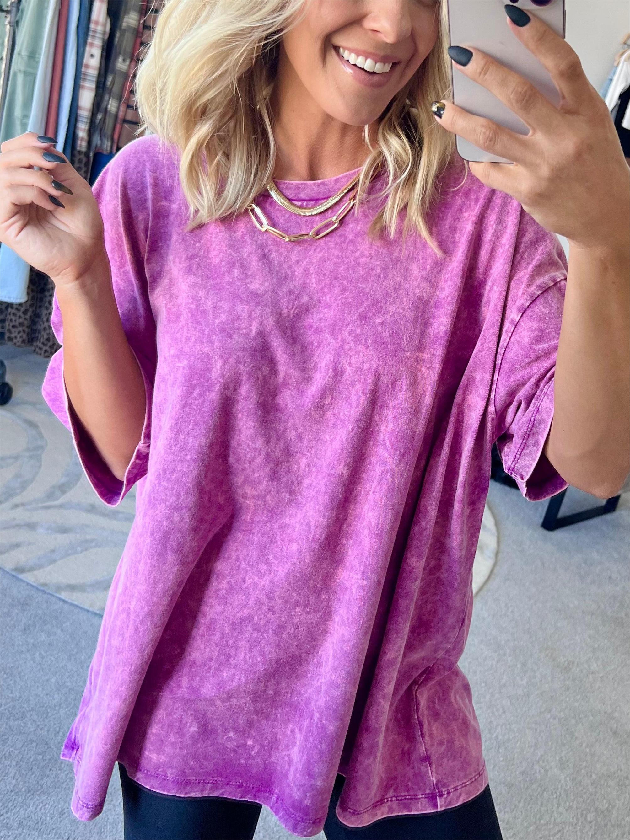 2025 Spring Sale-New Wash Oversized Top (Buy 3 Free Shipping)