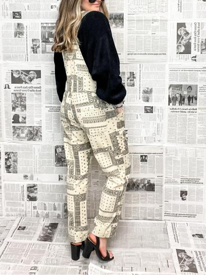 ✨Women's Newspaper Simulation Overalls(Buy 2 Free Shipping)