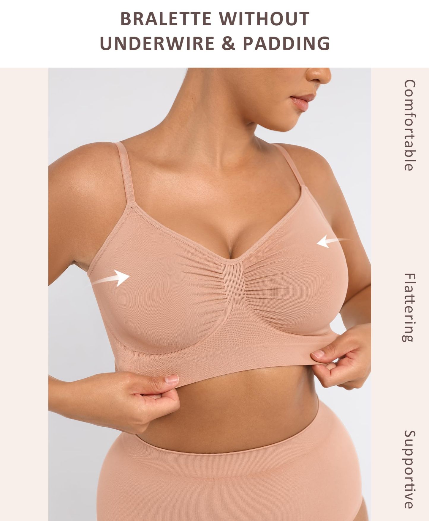 Bralettes for Women with Support Comfortable Bras No Underwire Seamless