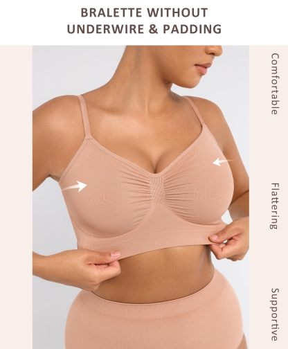 Bralettes for Women with Support Comfortable Bras No Underwire Seamless