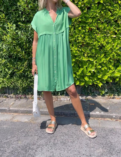 2023 Summer Hot Sale 🔥 Relaxed V NECK SWING DRESS