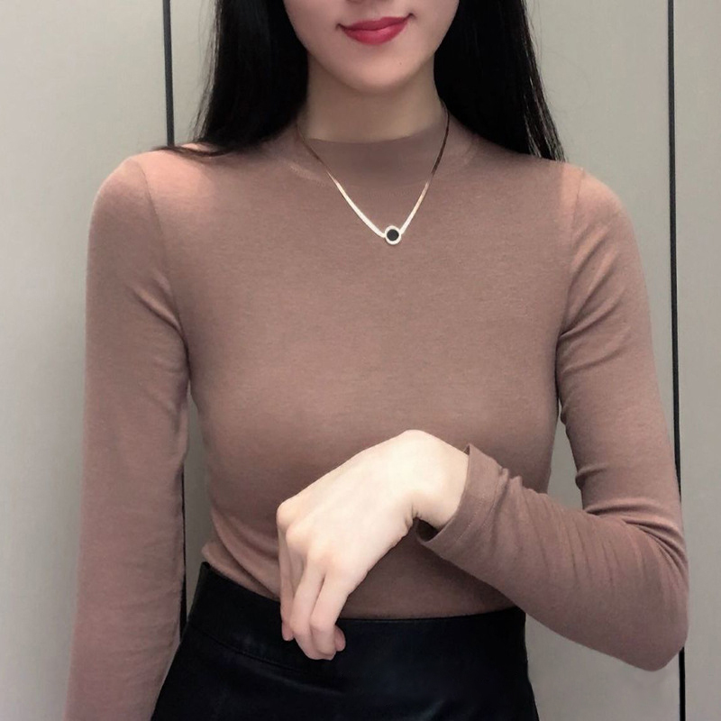 Off-Season Special Promotion 50% OFF 🔥Women's Mock Neck Turtleneck Shirt Long Sleeve  Tee Tops