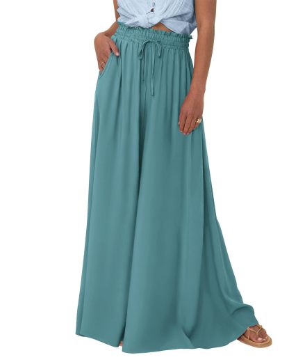 2024 New Women's Casual Flowy High Waist Wide Leg Pants(Buy 2 10% OFF)