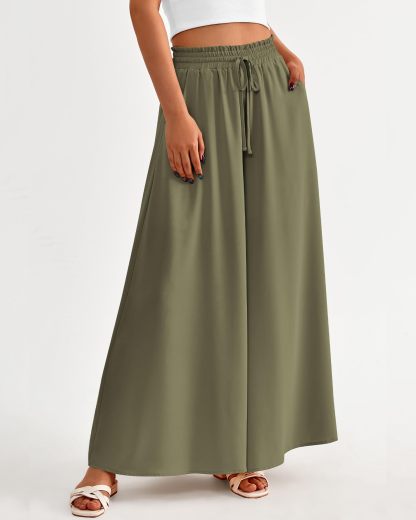 2024 New Women's Casual Flowy High Waist Wide Leg Pants(Buy 2 10% OFF)