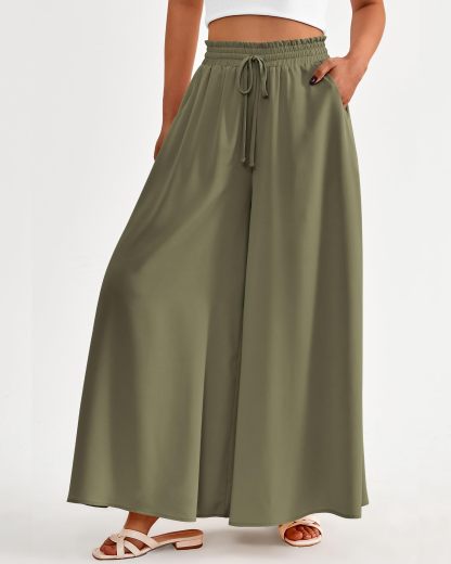 2024 New Women's Casual Flowy High Waist Wide Leg Pants(Buy 2 10% OFF)