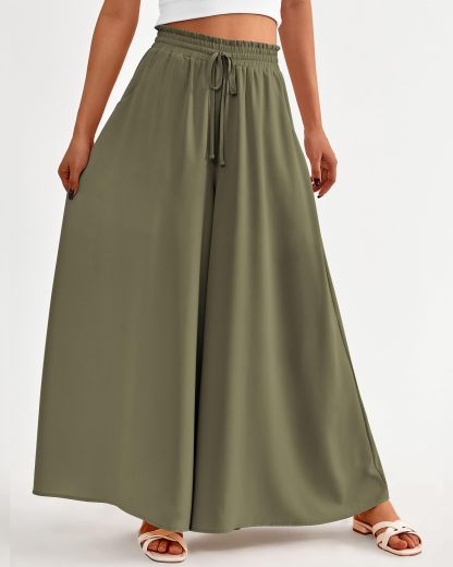 2024 New Women's Casual Flowy High Waist Wide Leg Pants(Buy 2 10% OFF)
