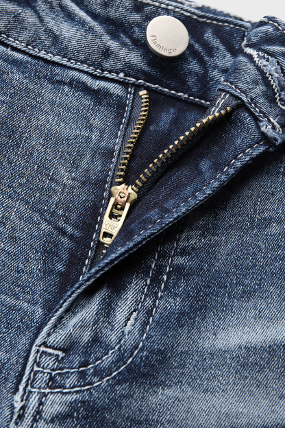 90s Vintage Embroidery Pocket Low Waist Jeans