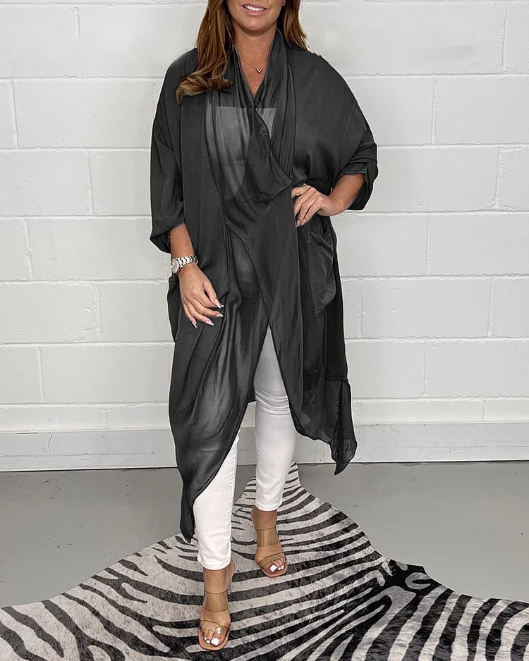 Silky Loose V-neck Top-Buy 2 get free shipping