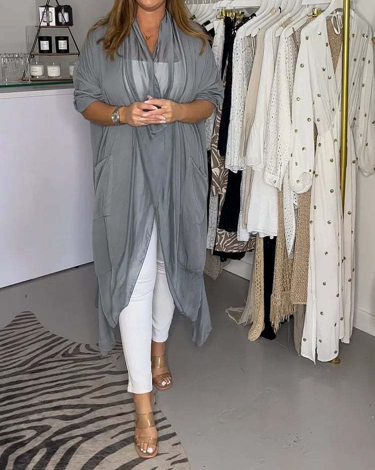 Silky Loose V-neck Top-Buy 2 get free shipping