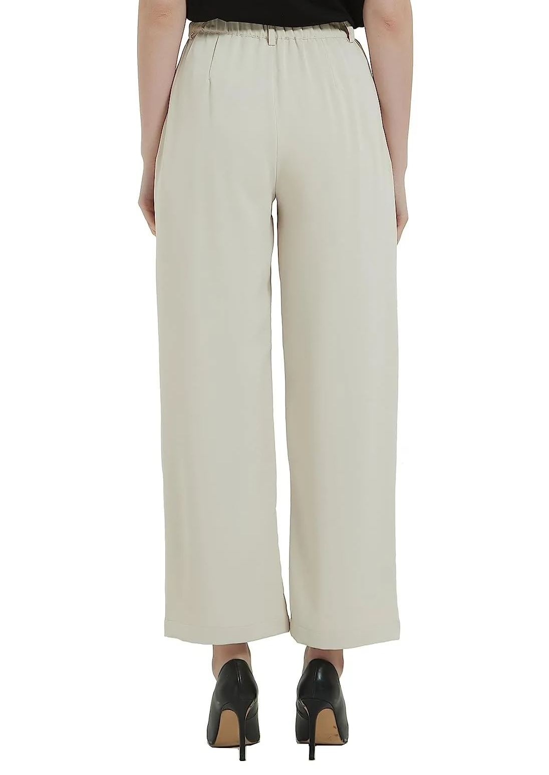 Women High Waist Casual Straight Leg Long  Dress Pants