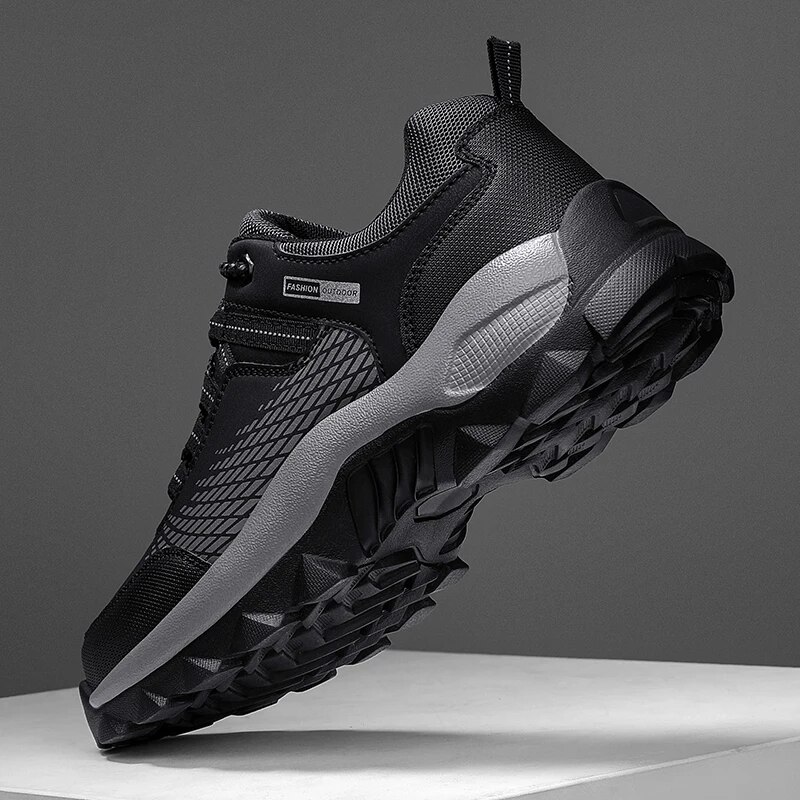 Men's Waterproof  Outdoor Hiking Boots with Soft Thick Soles