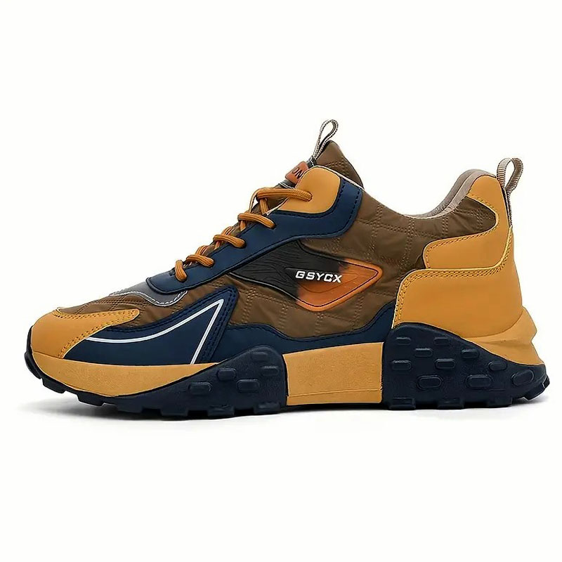 🔥On This Week Sale 70% OFF🔥 Mens' Stylish Color Block Platform Sneakers - Sneakers with Non Slip Sole, Shock Absorption, and Breathable Design for Outdoor Walking  - W013