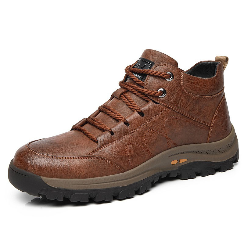 🔥Last Day Promotion 70% OFF 🎁 Men's Casual Leather Good Arch Support & Non-slip Outdoor Breathable Walking Shoes - 2027
