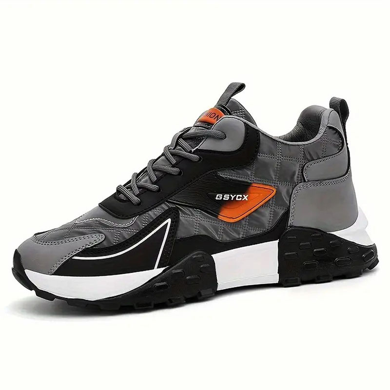🔥On This Week Sale 70% OFF🔥 Mens' Stylish Color Block Platform Sneakers - Sneakers with Non Slip Sole, Shock Absorption, and Breathable Design for Outdoor Walking  - W013