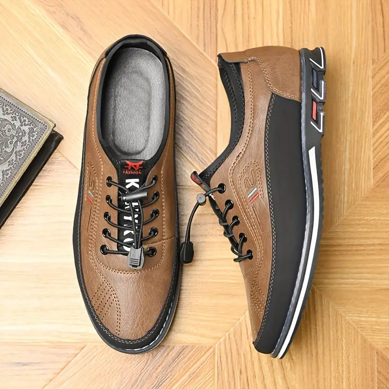 🔥On This Week Sale 70% OFF🔥 Men's Casual Shoes - Elastic Shoelaces, Wear-Resistant Non-Slip Soles for Outdoor & Office Daily Wear
