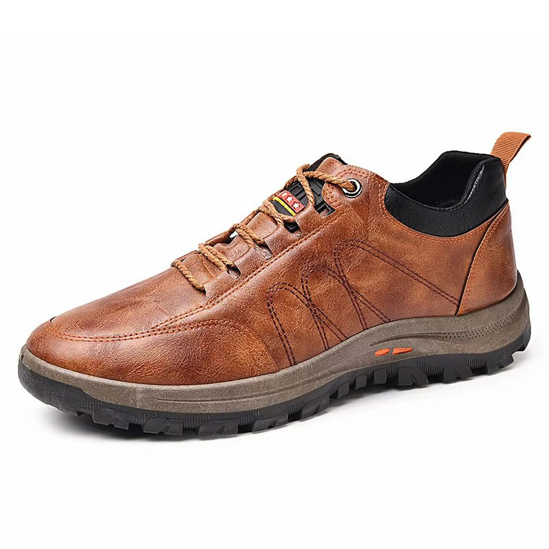 🔥Last Day Promotion 70% OFF 🎁 Men's Casual Leather Good Arch Support & Non-slip Outdoor Breathable Walking Shoes - 2028