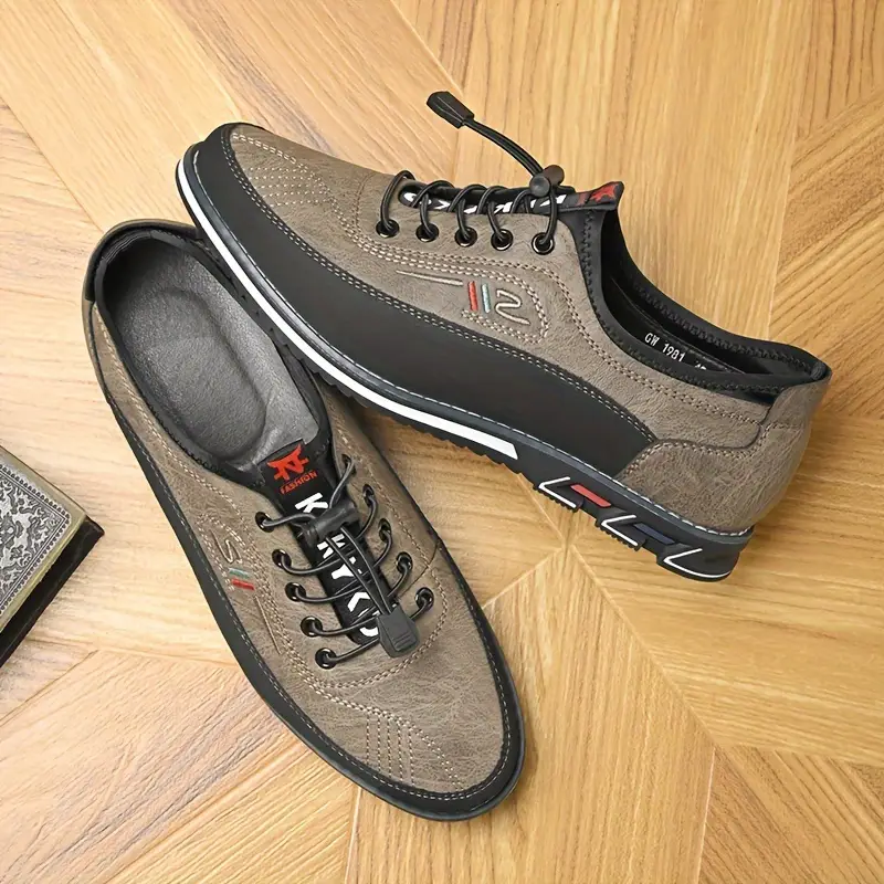 🔥On This Week Sale 70% OFF🔥 Men's Casual Shoes - Elastic Shoelaces, Wear-Resistant Non-Slip Soles for Outdoor & Office Daily Wear