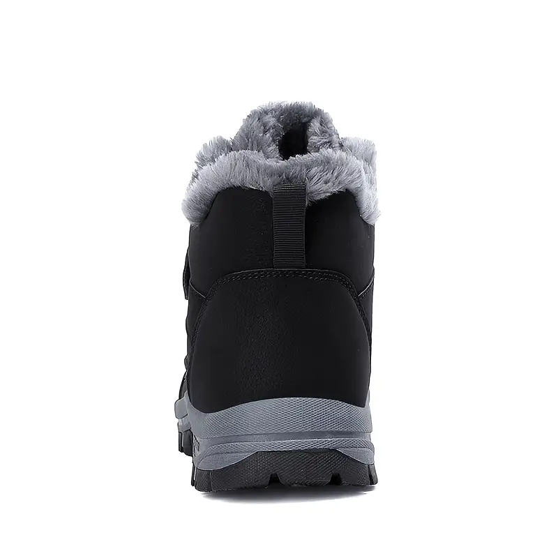 🔥Last Day Promotion 70% OFF 🎁 Thermal Men's Snow Boots, Lace-up Winter Shoes with Hook and Loop Fastener, Casual Hiking Walking Shoes