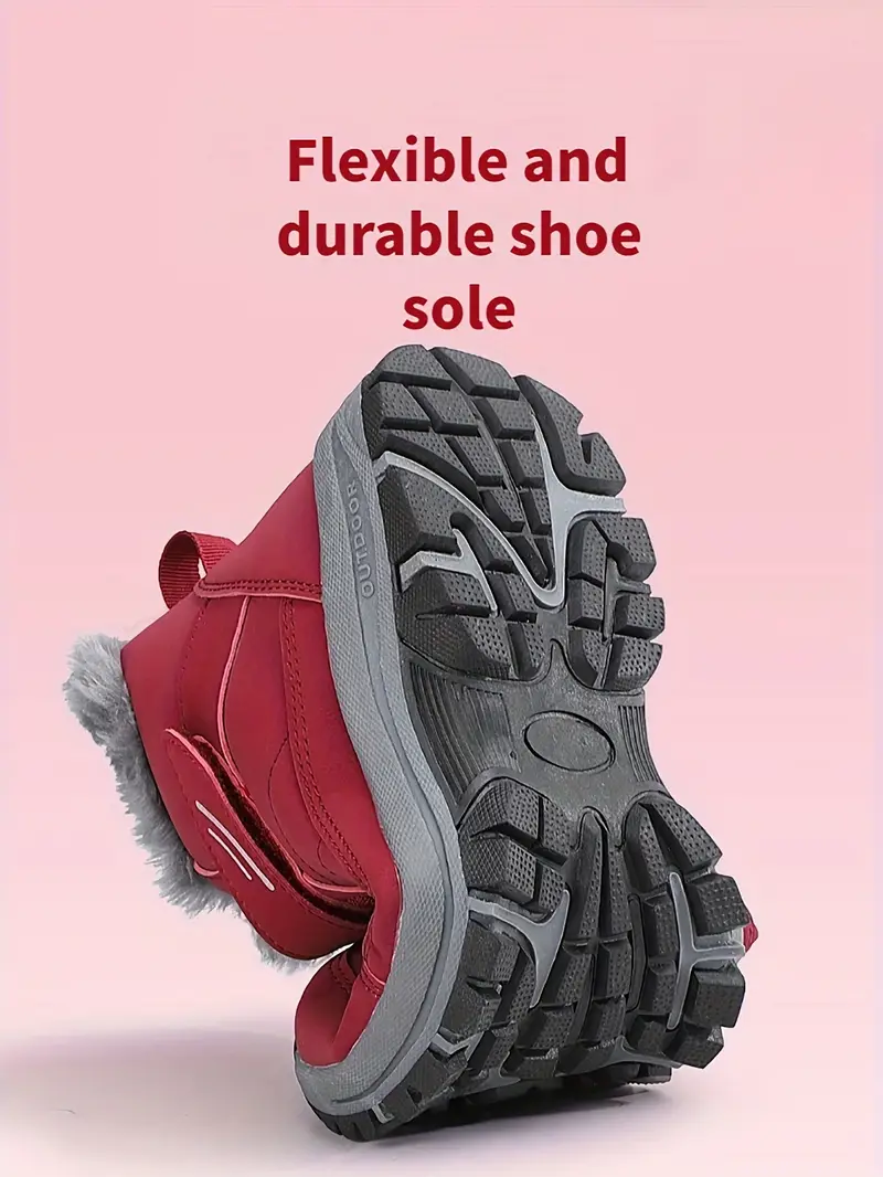 🔥Last Day Promotion 70% OFF 🎁 Thermal Men's Snow Boots, Lace-up Winter Shoes with Hook and Loop Fastener, Casual Hiking Walking Shoes