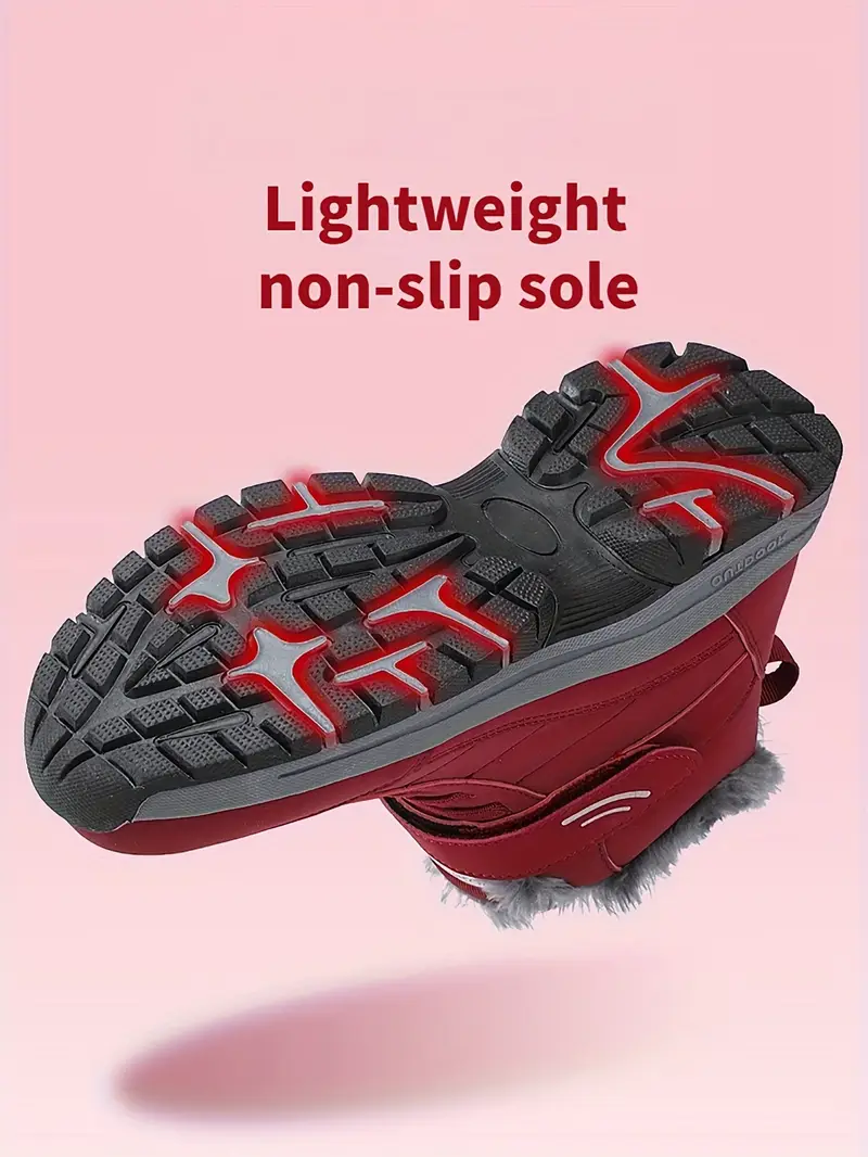 🔥Last Day Promotion 70% OFF 🎁 Thermal Men's Snow Boots, Lace-up Winter Shoes with Hook and Loop Fastener, Casual Hiking Walking Shoes