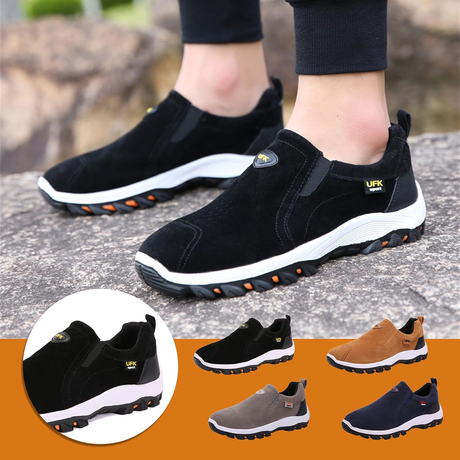 🔥Last Day Promotion 70% OFF 🎁 Men's Lightweight Breathable Non-slip Walking Shoes