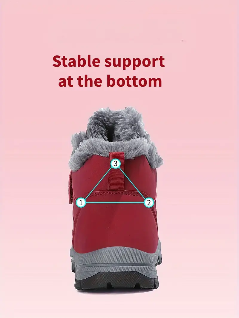 🔥Last Day Promotion 70% OFF 🎁 Thermal Men's Snow Boots, Lace-up Winter Shoes with Hook and Loop Fastener, Casual Hiking Walking Shoes