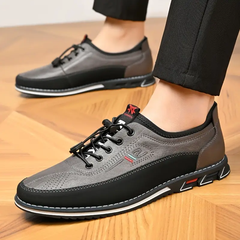 🔥On This Week Sale 70% OFF🔥 Men's Casual Shoes - Elastic Shoelaces, Wear-Resistant Non-Slip Soles for Outdoor & Office Daily Wear
