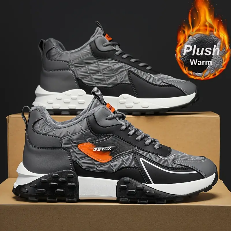 🔥On This Week Sale 70% OFF🔥 Mens' Stylish Color Block Platform Sneakers - Sneakers with Non Slip Sole, Shock Absorption, and Breathable Design for Outdoor Walking  - W013