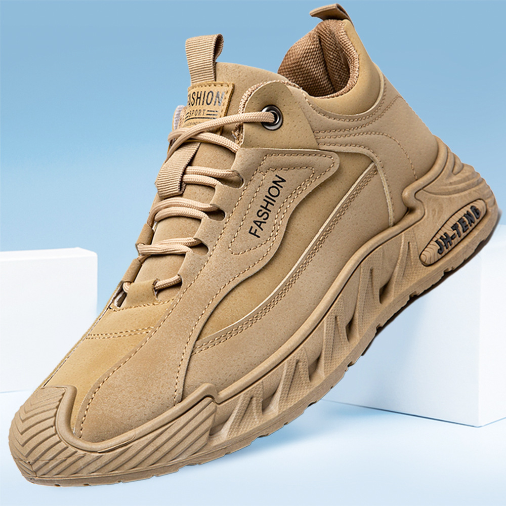 2024 new men's shoes spring and autumn new casual shoes fashion outdoor work shoes trendy retro low-top Martin shoes