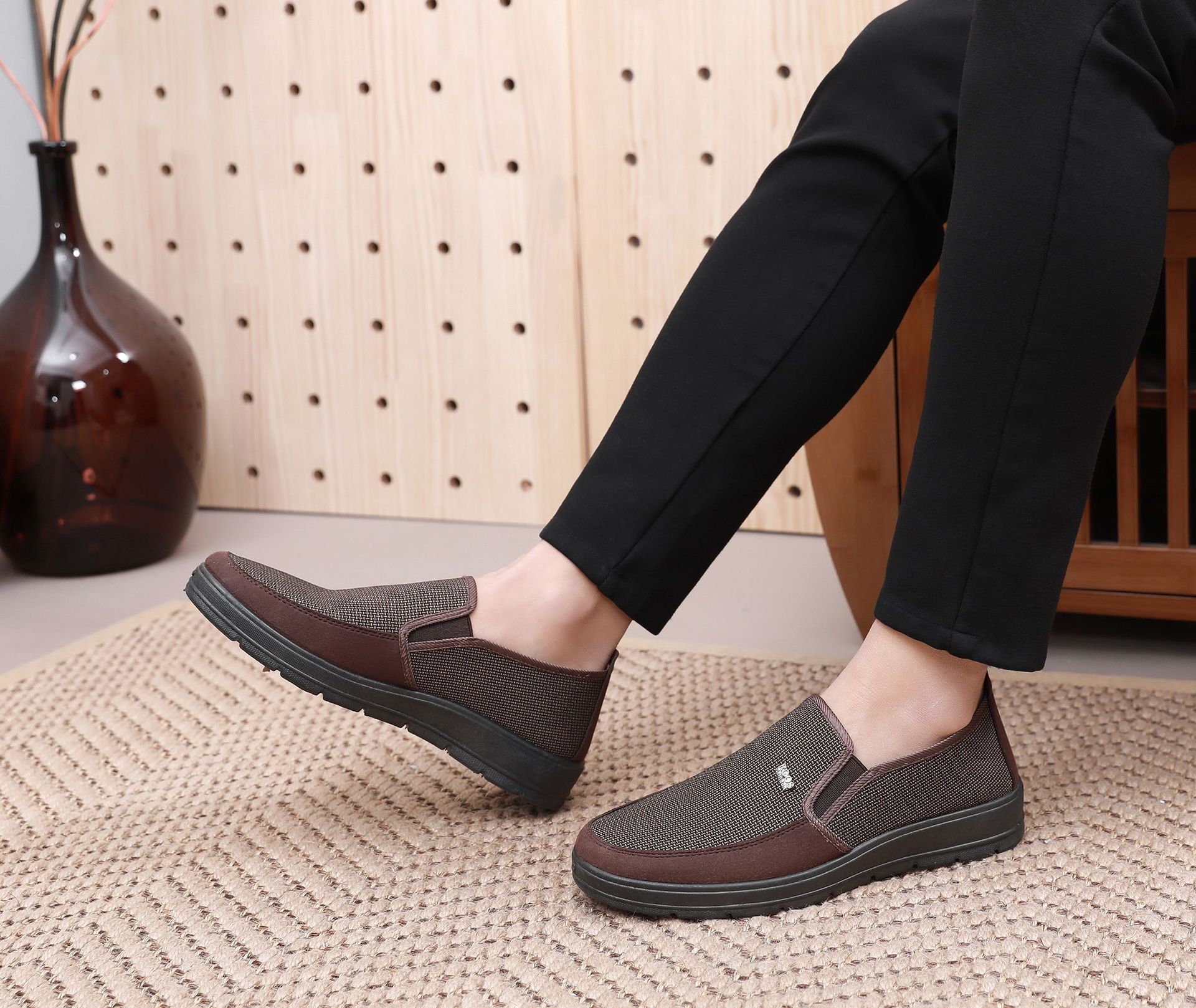 🔥Last Day Promotion 70% OFF 🎁 Men's Casual Leather Good Arch Support & Non-slip Outdoor Breathable Walking Shoes - 2002