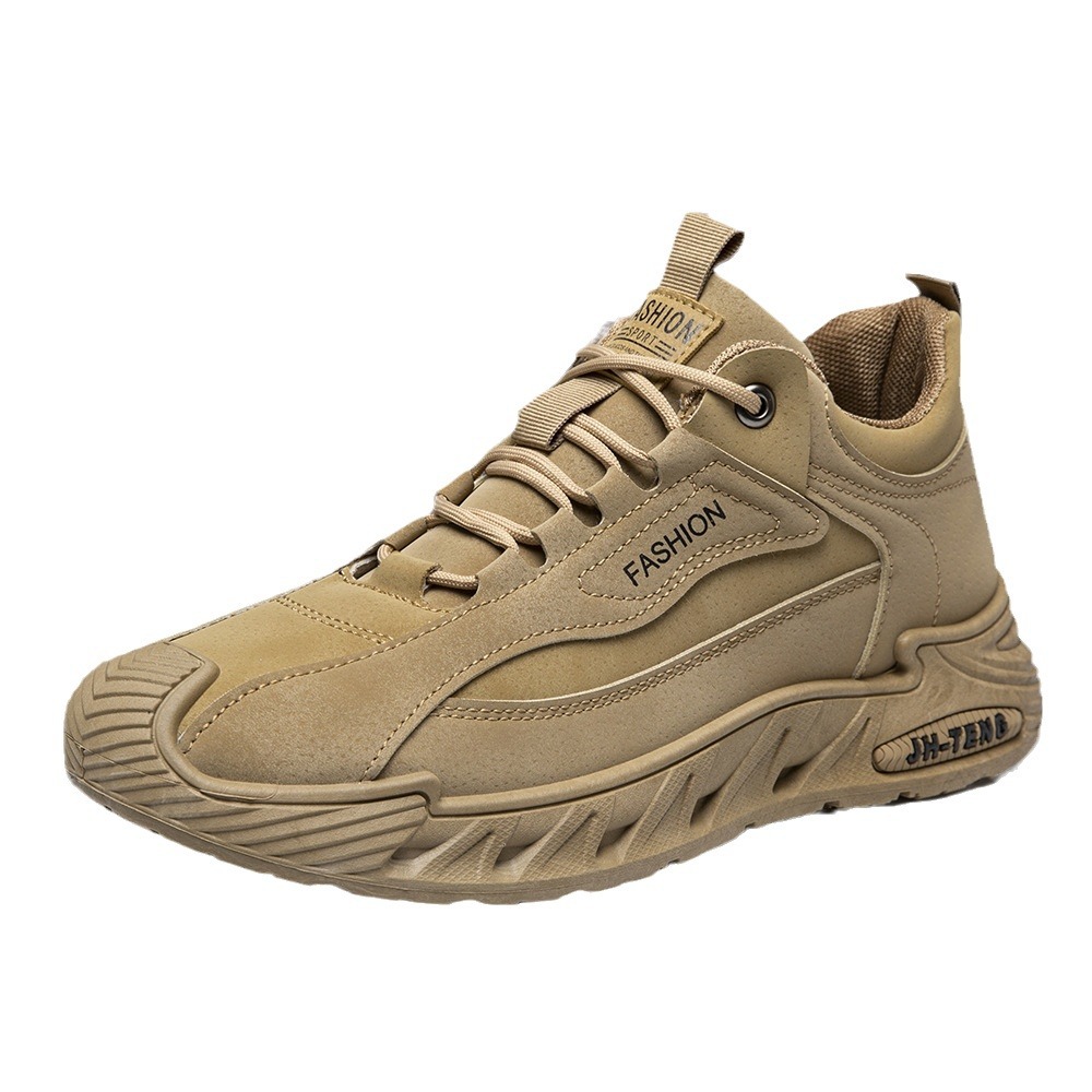 2024 new men's shoes spring and autumn new casual shoes fashion outdoor work shoes trendy retro low-top Martin shoes