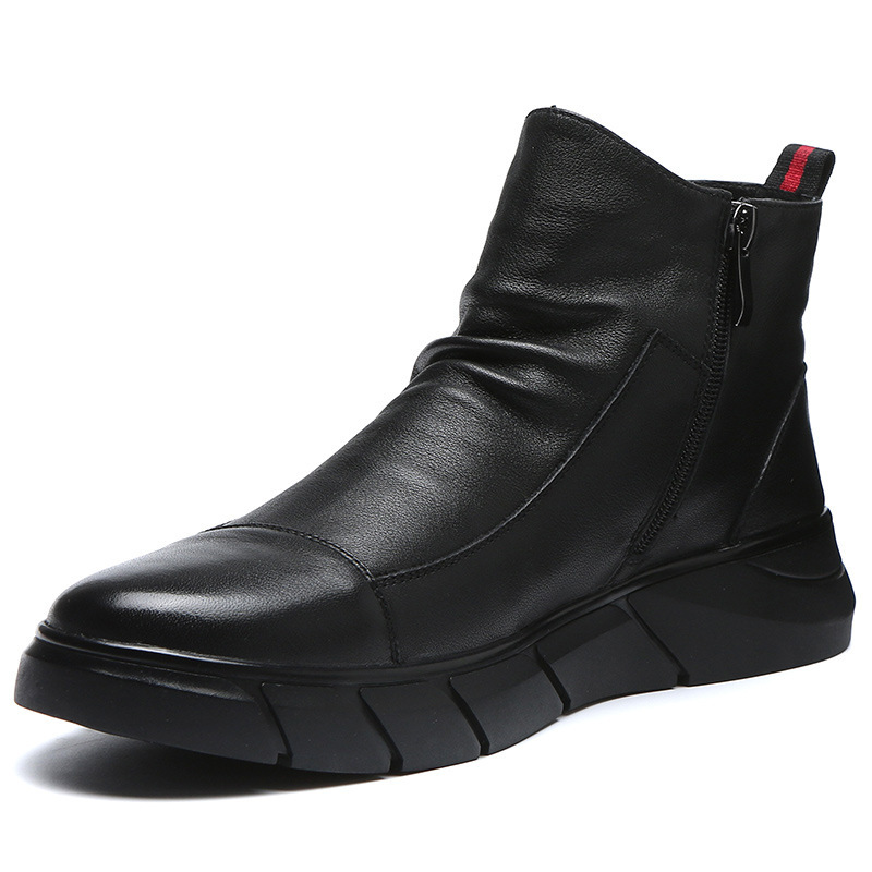 Cross-border 2024 large size foreign trade special new men's shoes four seasons soft sole men's boots Chelsea boots