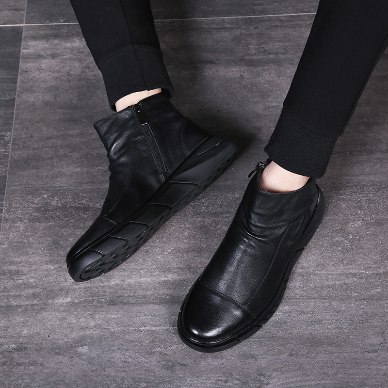 Cross-border 2024 large size foreign trade special new men's shoes four seasons soft sole men's boots Chelsea boots