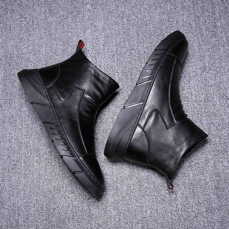 Cross-border 2024 large size foreign trade special new men's shoes four seasons soft sole men's boots Chelsea boots