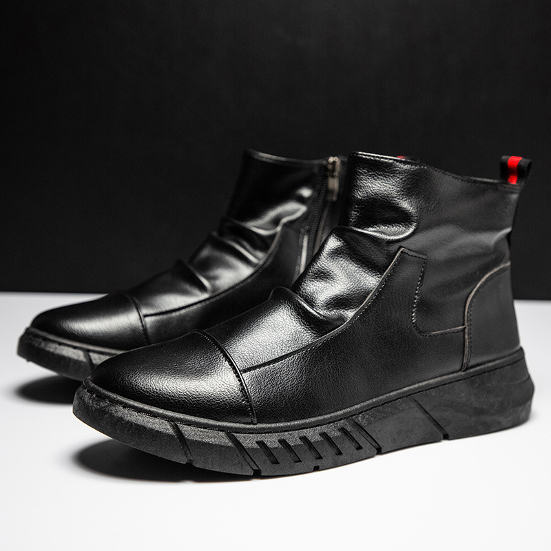 Cross-border 2024 large size foreign trade special new men's shoes four seasons soft sole men's boots Chelsea boots