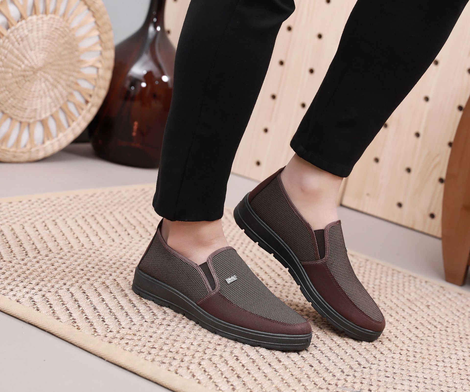 🔥Last Day Promotion 70% OFF 🎁 Men's Casual Leather Good Arch Support & Non-slip Outdoor Breathable Walking Shoes - 2002