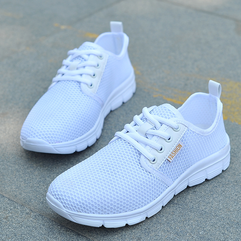 One piece Amazon independent station large size men's sports shoes 2024 mesh casual couple women's running shoes