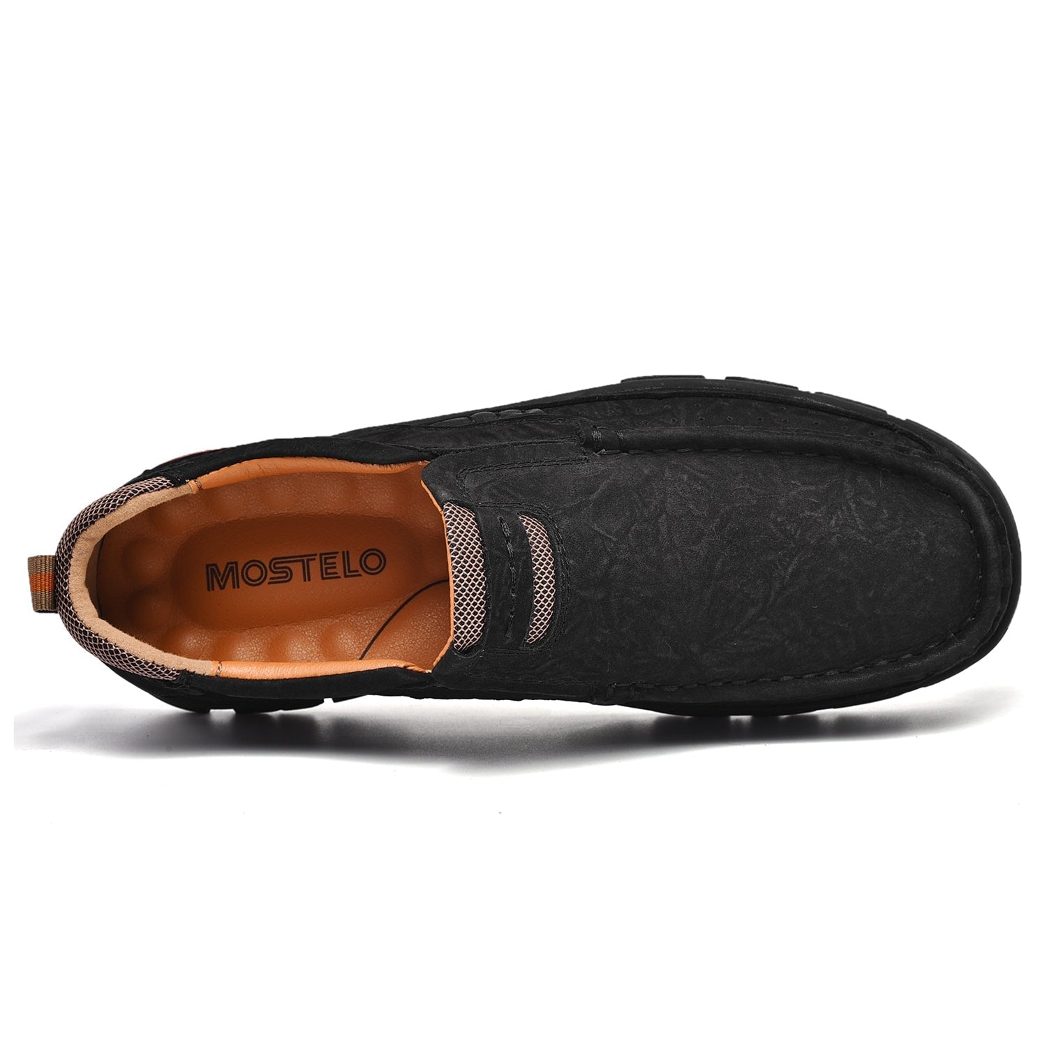 Men’s Casual Leather Shoes Breathable Loafers Lightweight Men Driving Shoes Slip On Fashion Boat Shoes Outdoor Non-Slip Comfort