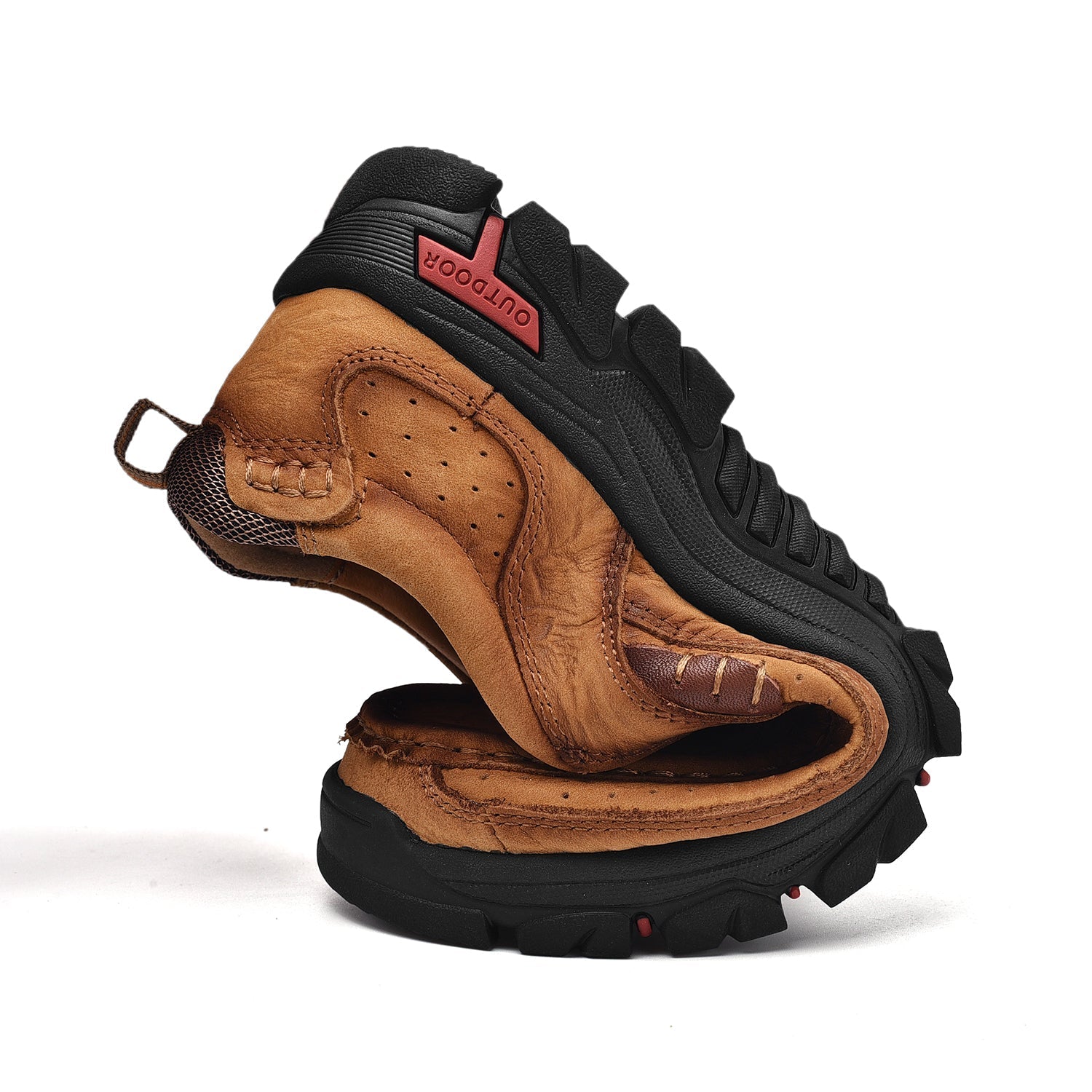 Men’s Casual Leather Shoes Breathable Loafers Lightweight Men Driving Shoes Slip On Fashion Boat Shoes Outdoor Non-Slip Comfort