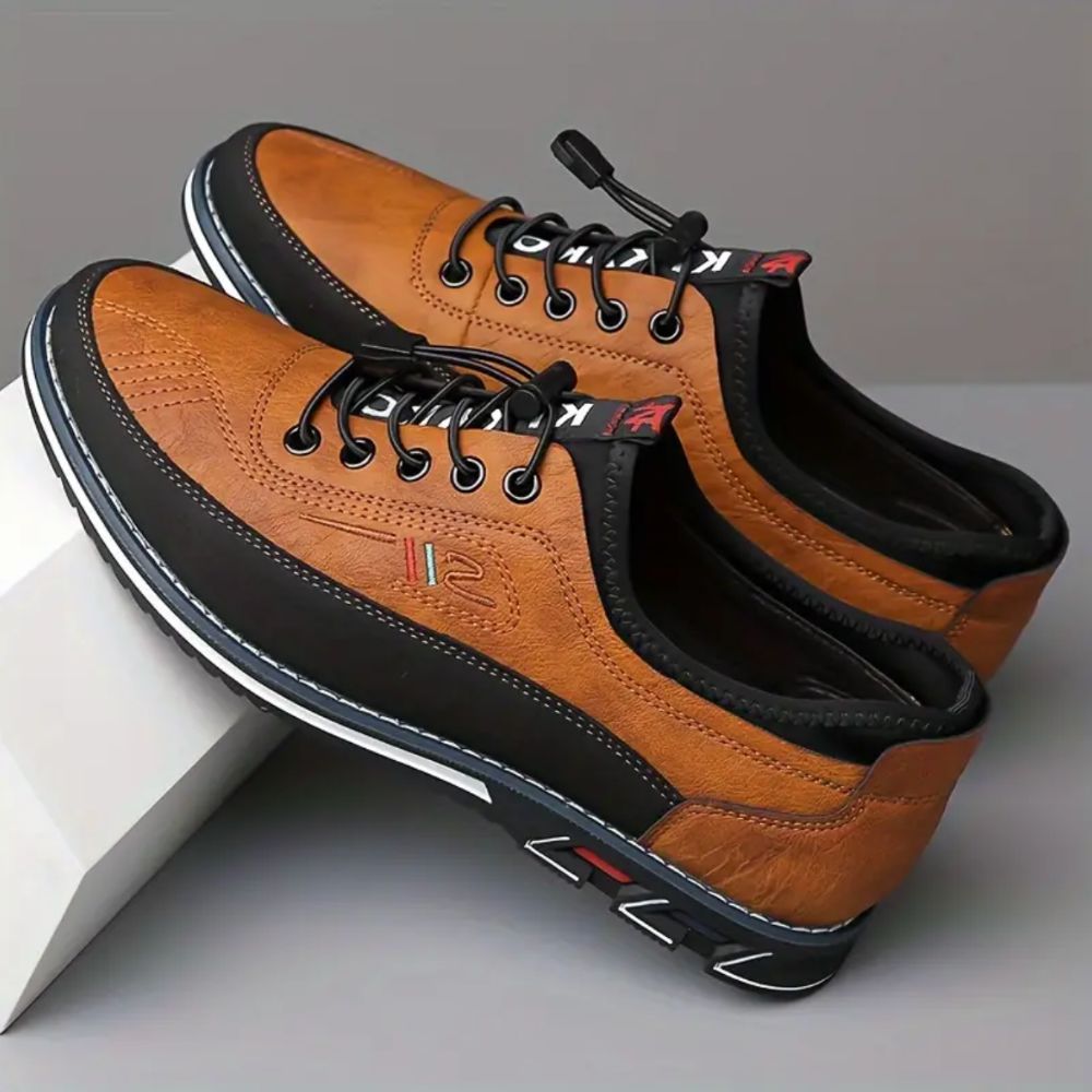 🔥On This Week Sale 70% OFF🔥 Men's Casual Shoes - Elastic Shoelaces, Wear-Resistant Non-Slip Soles for Outdoor & Office Daily Wear