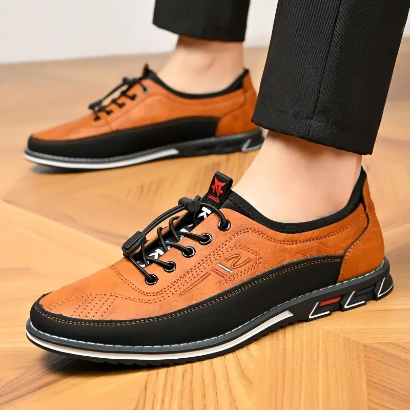 🔥On This Week Sale 70% OFF🔥 Men's Casual Shoes - Elastic Shoelaces, Wear-Resistant Non-Slip Soles for Outdoor & Office Daily Wear
