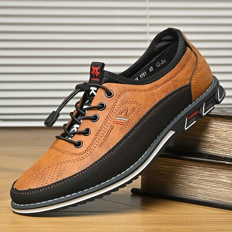🔥On This Week Sale 70% OFF🔥 Men's Casual Shoes - Elastic Shoelaces, Wear-Resistant Non-Slip Soles for Outdoor & Office Daily Wear