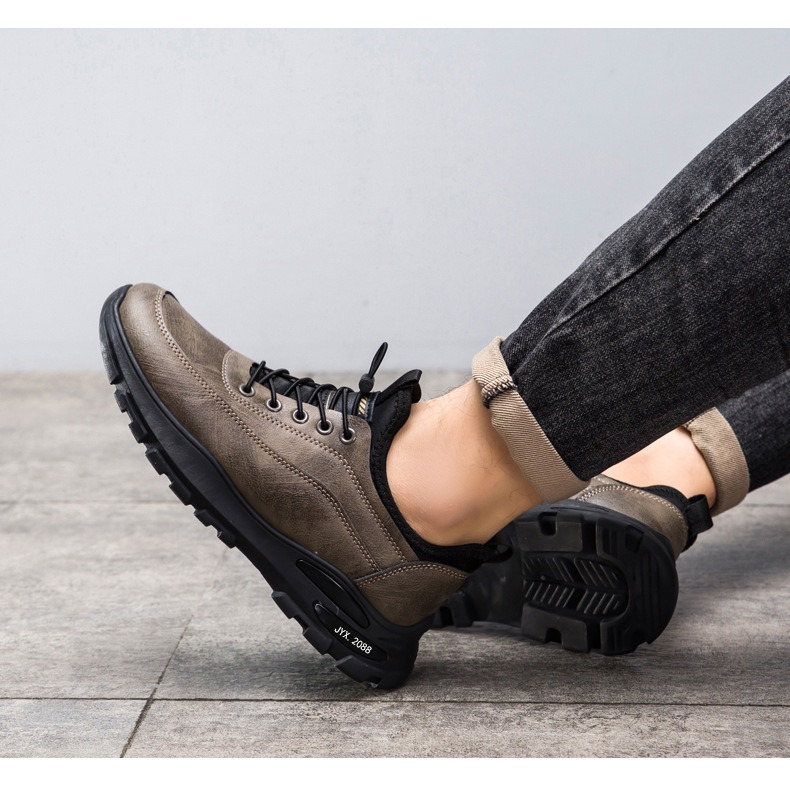 🔥Last Day Promotion 70% OFF 🎁 Men's Casual Leather Good Arch Support & Non-slip Outdoor Breathable Walking Shoes - 6803
