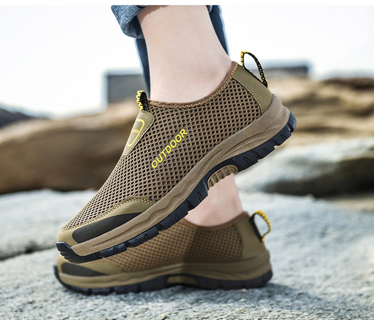 🔥Last Day Promotion 70% OFF 🎁 Men's Comfy Hollow Out Breathable Mesh Casual Walking Shoes - 6808