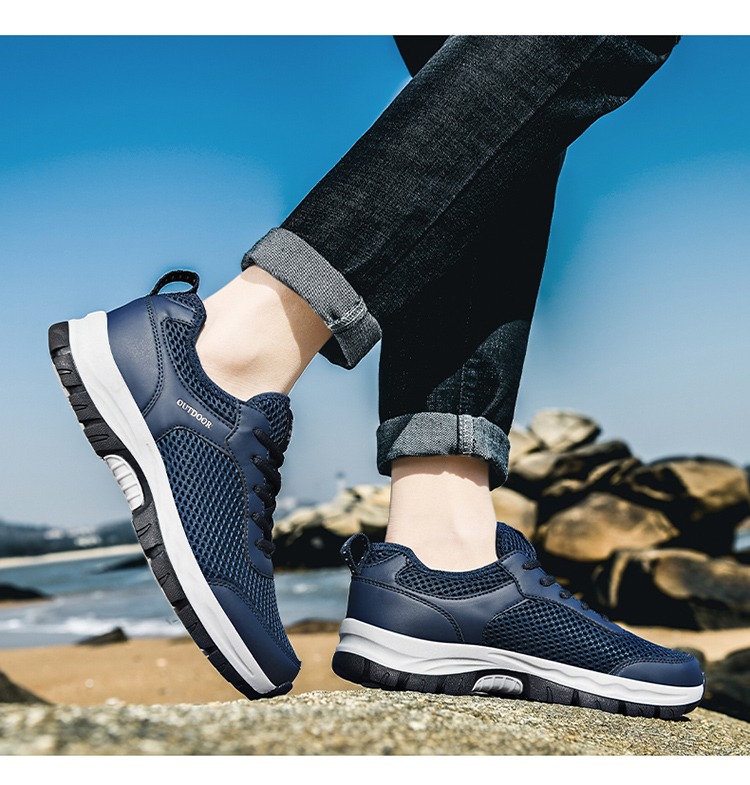 🔥Last Day Promotion 70% OFF 🎁 Men's Good Arch Support & Non-slip Outdoor Breathable Walking Shoes - 6002