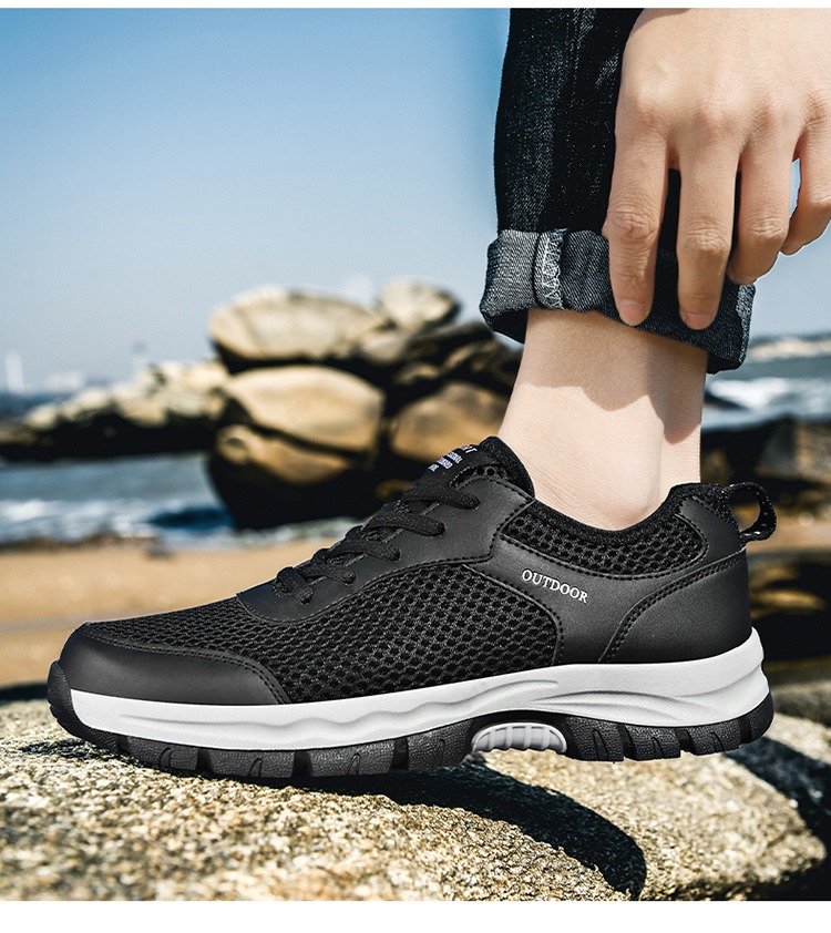 🔥Last Day Promotion 70% OFF 🎁 Men's Good Arch Support & Non-slip Outdoor Breathable Walking Shoes - 6002