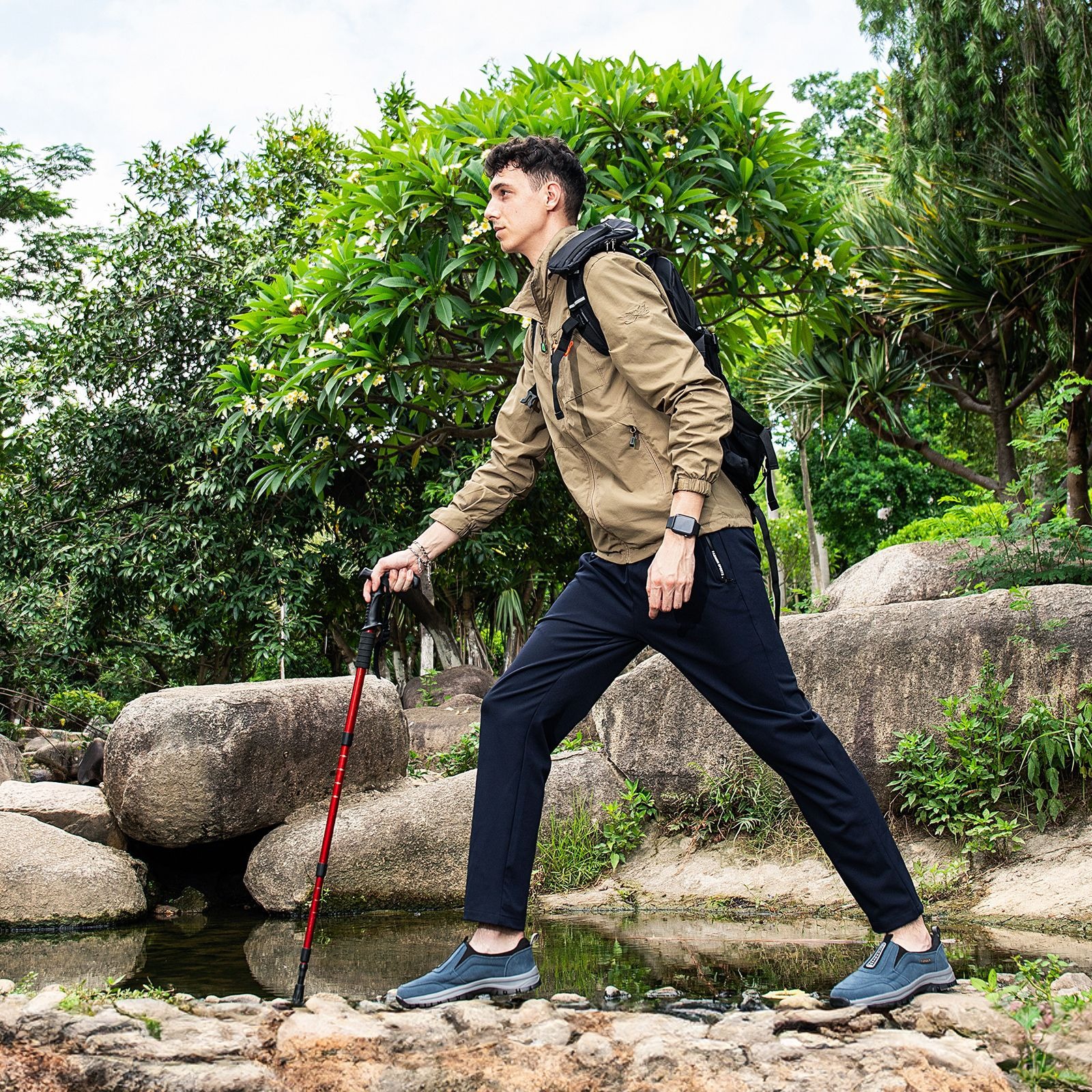 🔥Last Day Promotion 70% OFF 🎁 Men's Good Arch Support & Non-slip Outdoor Breathable Walking Shoes - 4007