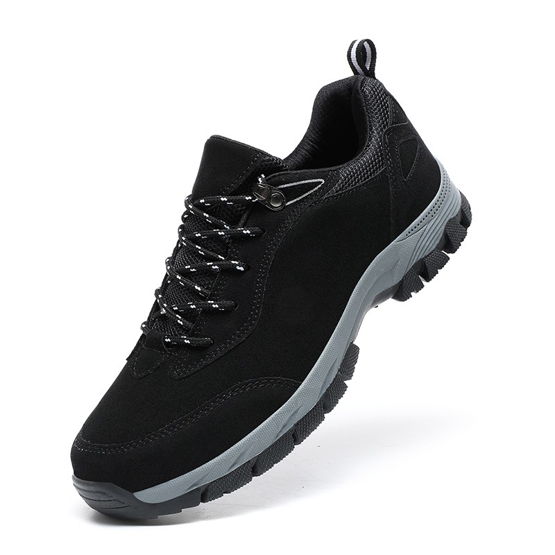 Men's Lightweight Non-Slip Suede Leather Outdoor Shoes,Comfy Orthopedic Walking Shoes - 4004