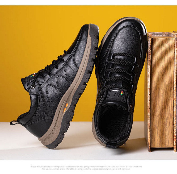 🔥Last Day Promotion 70% OFF 🎁 Men's Casual Leather Good Arch Support & Non-slip Outdoor Breathable Walking Shoes - 2028