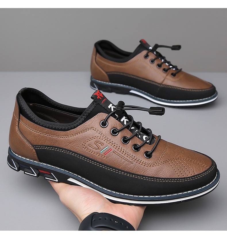 🔥On This Week Sale 70% OFF🔥 Men's Casual Shoes - Elastic Shoelaces, Wear-Resistant Non-Slip Soles for Outdoor & Office Daily Wear